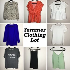 Casual Summer Women's Clothing Lot Bundle Mixed Sizes 8 Piece